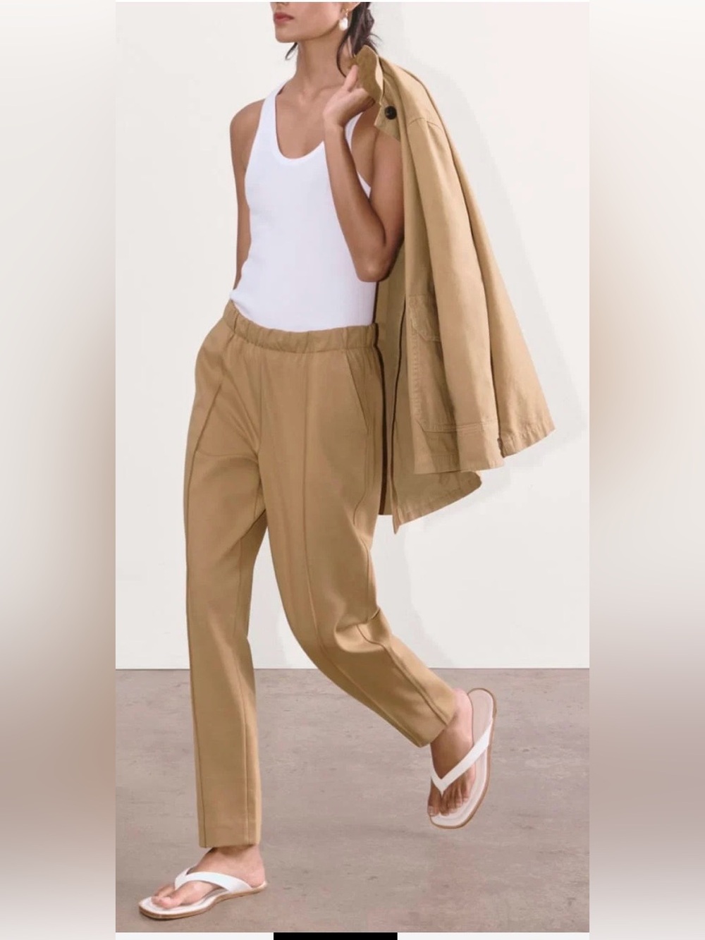 NWT Everlane The Dream Pant Tigers Eye Tan Size Medium Career